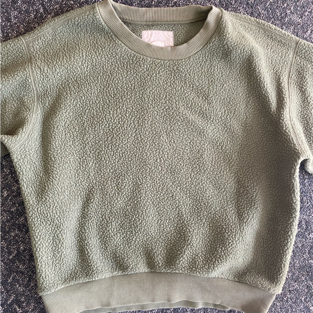 Women’s S Everlane ReNew Teddy Oversized Crew